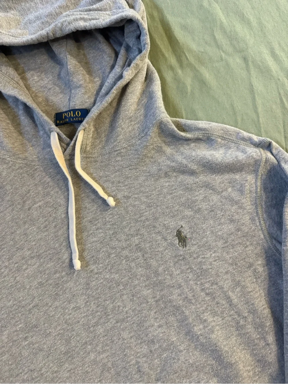 Men's Polo Ralph Lauren Pullover Hoodie Gray M